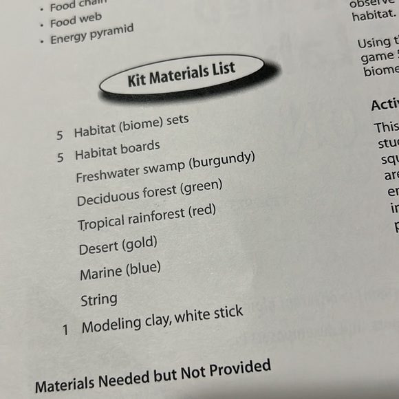 Neo Science Food WEB Lab Investigation kit Educational NWT - Picture 4 of 10